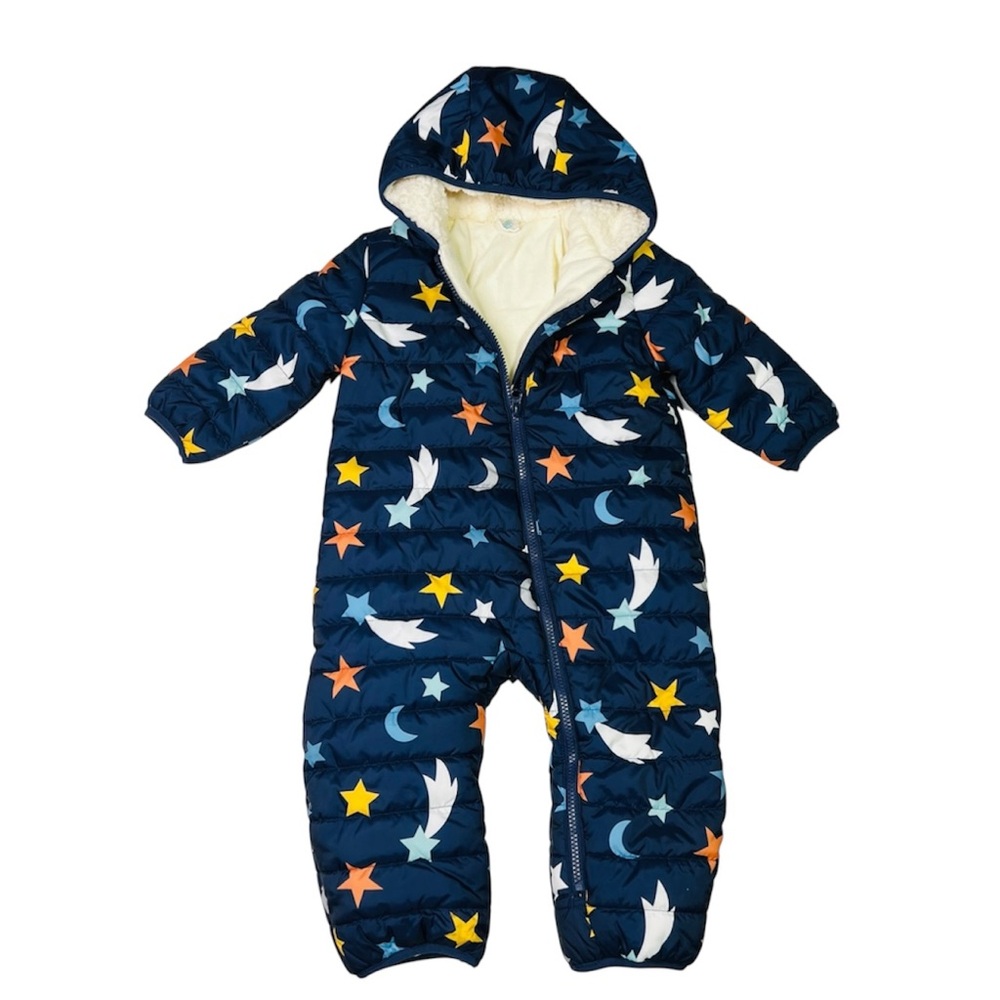 O'Mighty snow suit‎  Navy Stars print Baby Outfit